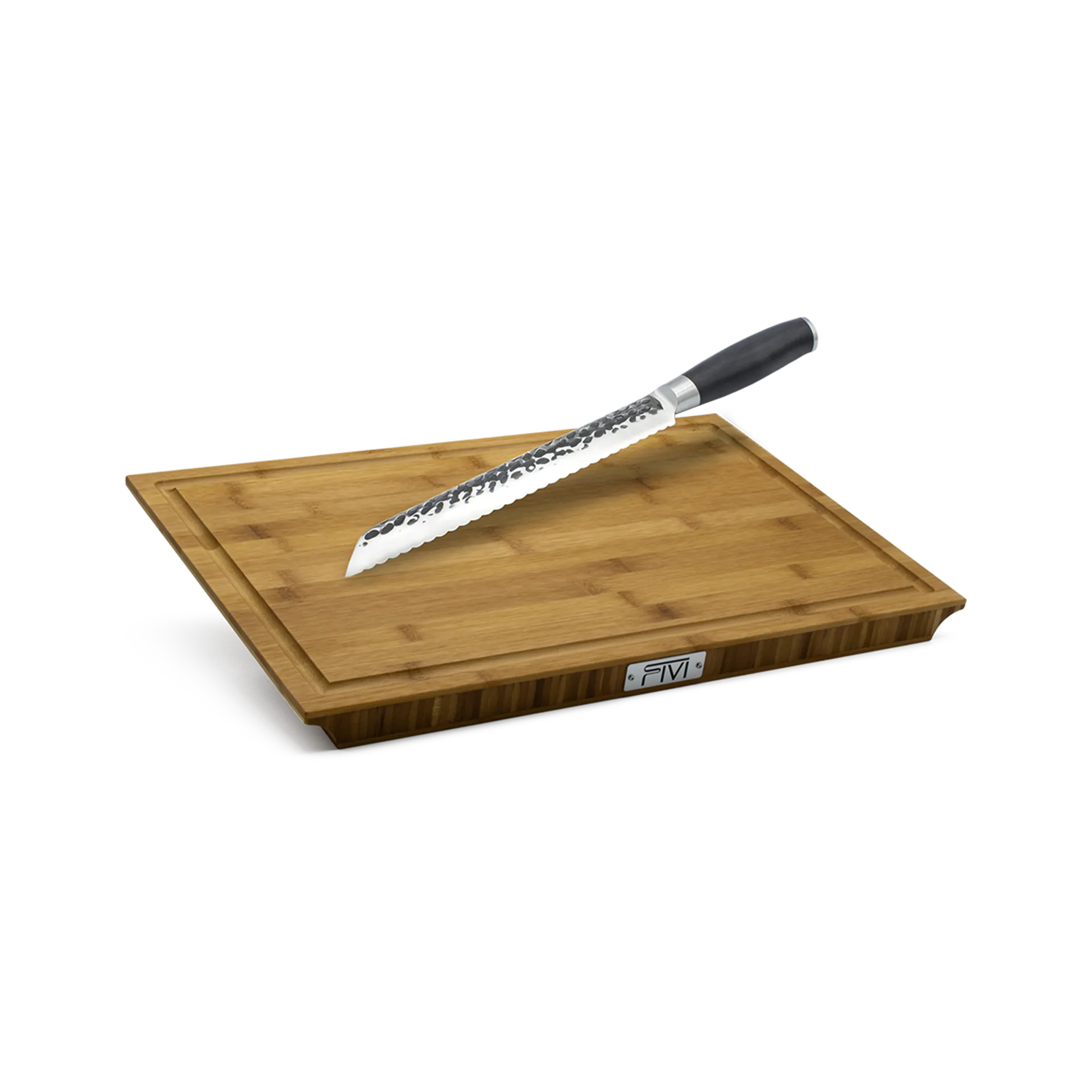 Das FIVI Premiumbrett DORO und das FIVI Brotmesser BERND