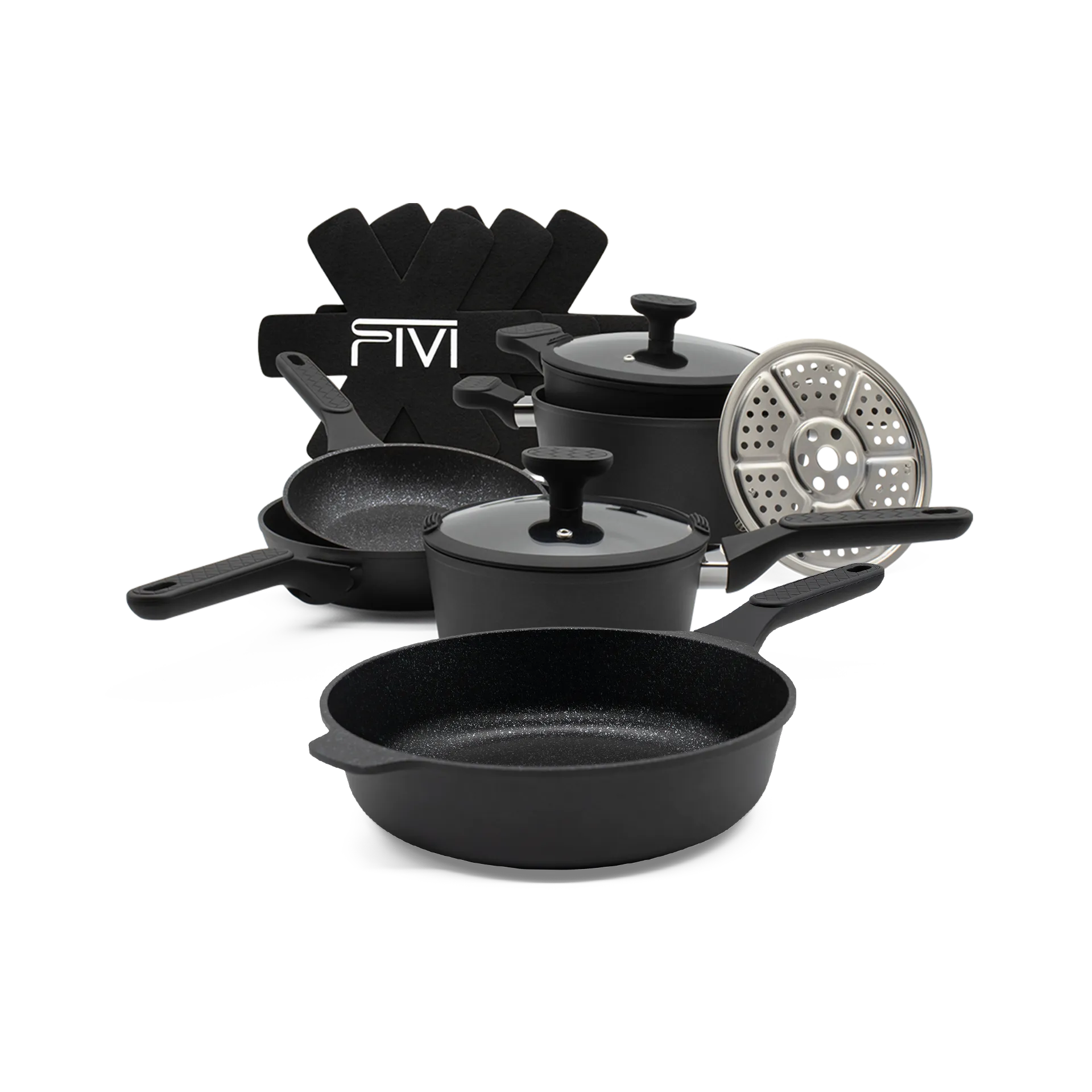 Das 12 teilige Fivi Set mit der Schmorpfanne Almar.