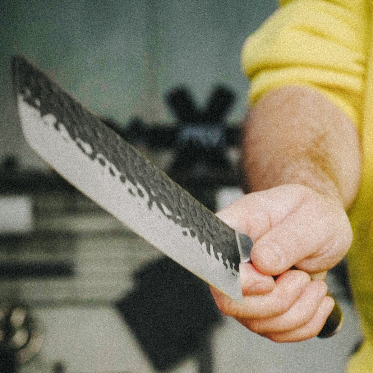 Das FIVI Hackmesser MATT in Aktion