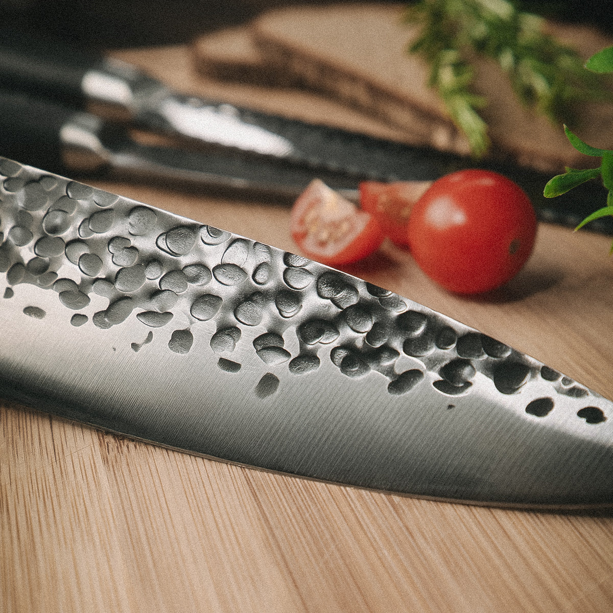Das FIVI Chefmesser ROLF mit Fokus auf seine Klinge