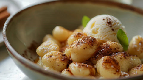 Süße Gnocchi mit Karamell und Zimt