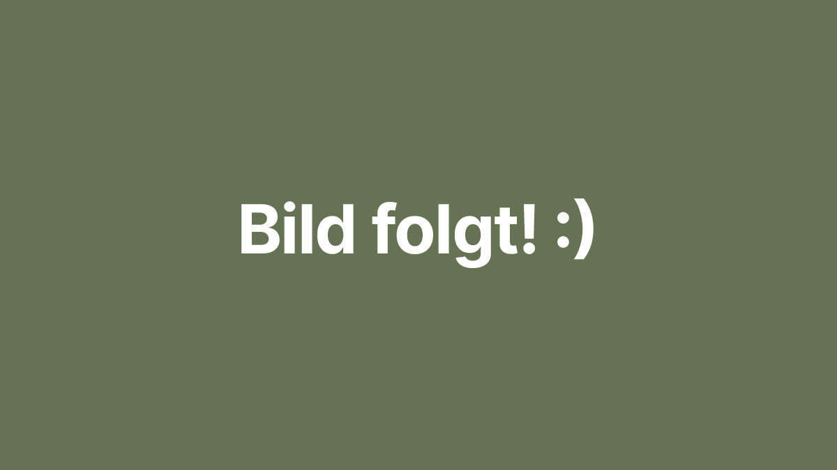 Grüne Grafik mit weißer Schrift "Bild folgt! :)" - Platzhalterbild für Rezeptfoto
