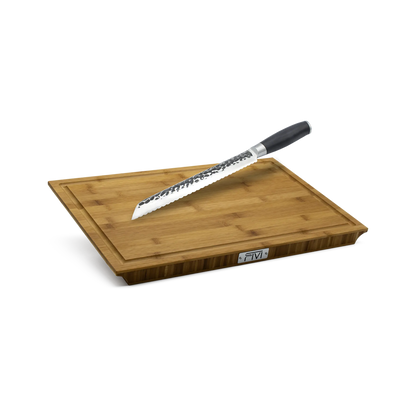 Das FIVI Premiumbrett DORO und das FIVI Brotmesser BERND