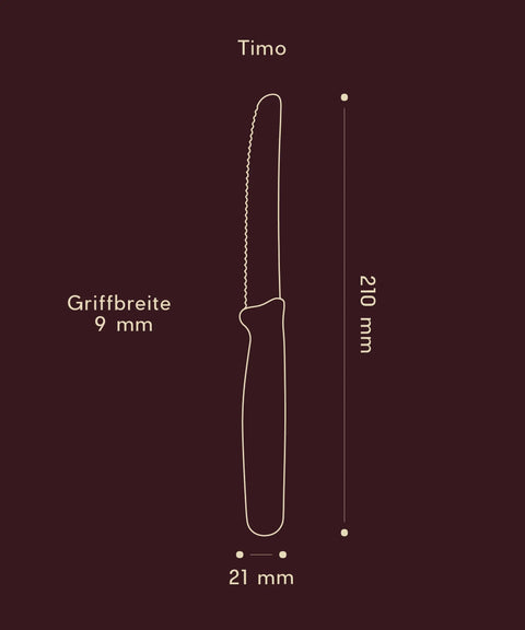 Brötchenmesser / Brotmesser mit Wellenschliff 