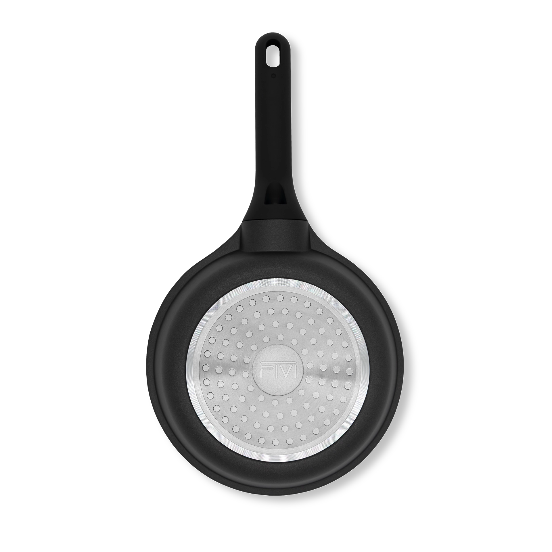 Unterseite der Utz Bratpfanne mit Induktionsboden und eingraviertem FIVI-Logo.